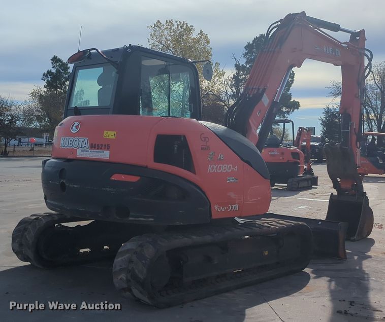 image for item OD9030 2019 Kubota KX080-4  mini excavator