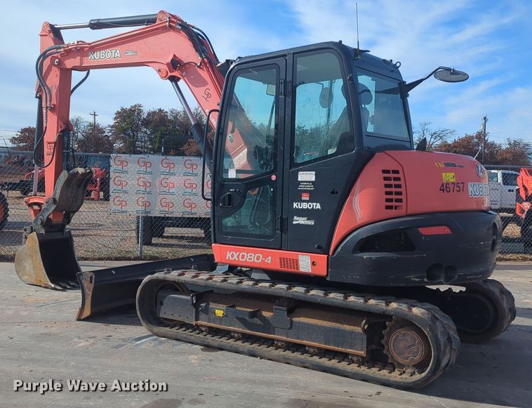 image for item OD9030 2019 Kubota KX080-4  mini excavator