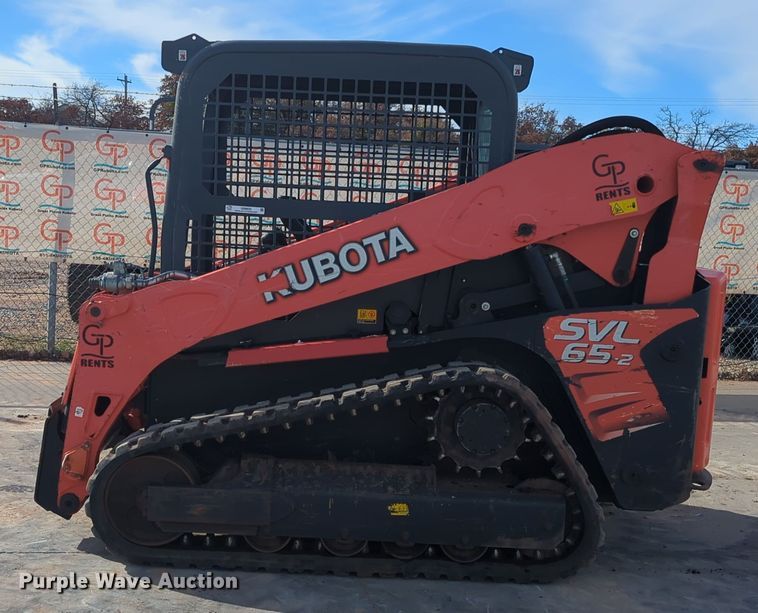 image for item OD9032 2019 Kubota SVL65-2  tracked skid steer loader