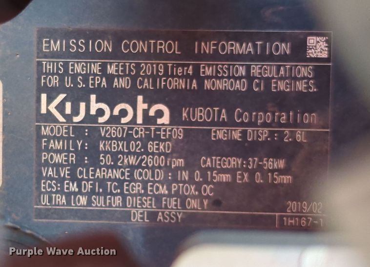 image for item OD9032 2019 Kubota SVL65-2  tracked skid steer loader