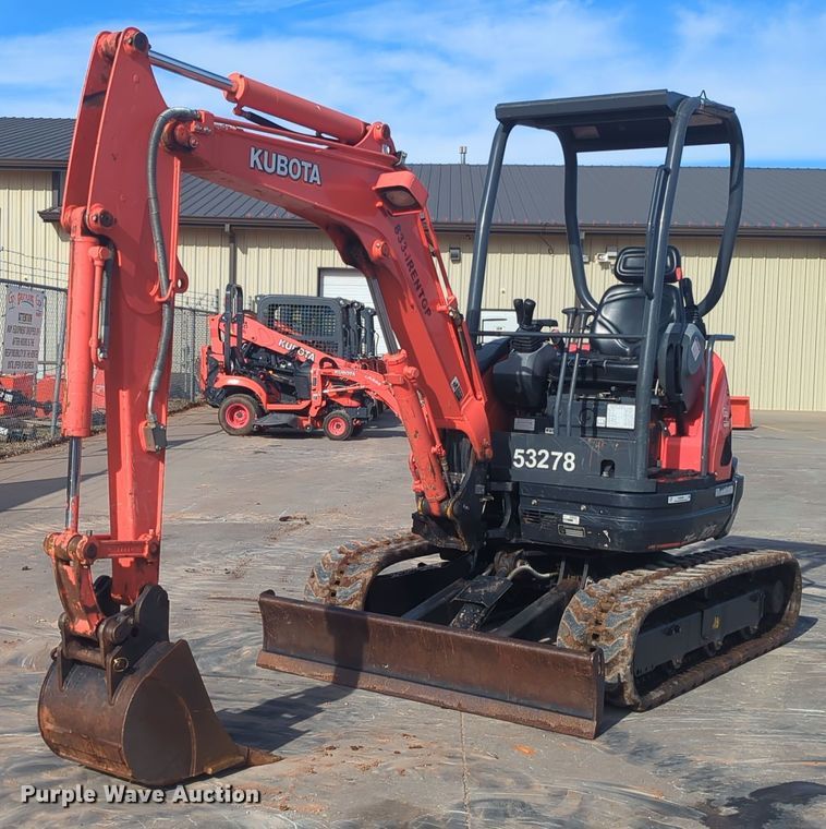 image for item OD9035 2020 Kubota U25  mini excavator