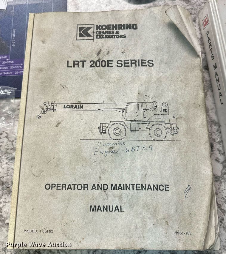 image for item OD9766 1994 Lorain LRT 230E  crane