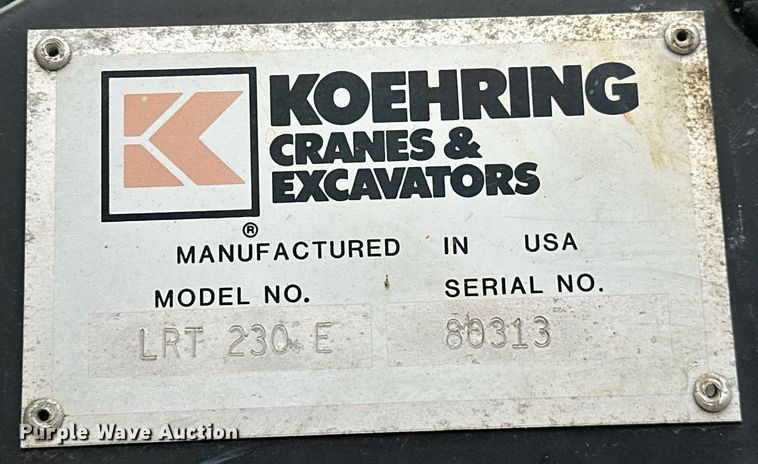 image for item OD9766 1994 Lorain LRT 230E  crane