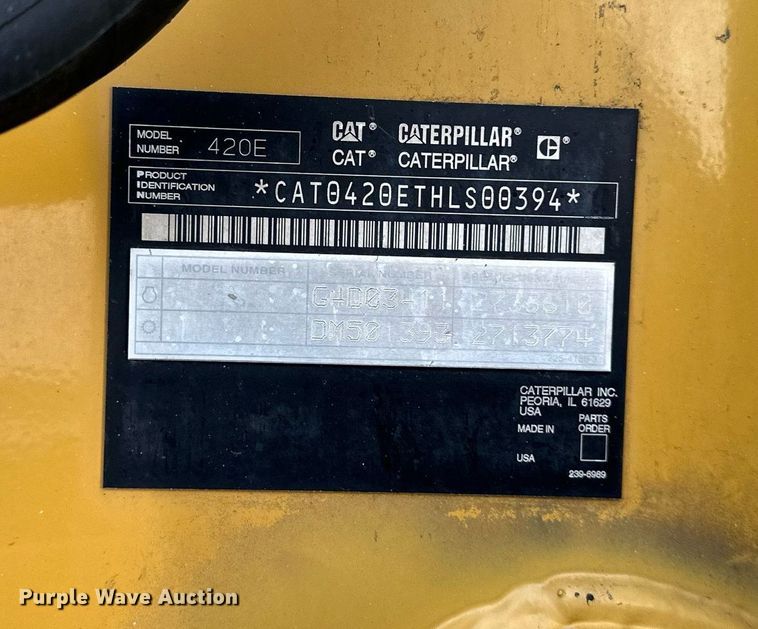 image for item OF9180 2006 Caterpillar 420E  backhoe