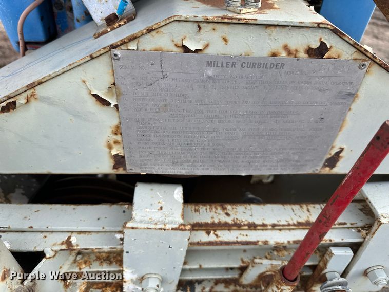 image for item OF9182 Miller Curbilder 750ST  curb machine