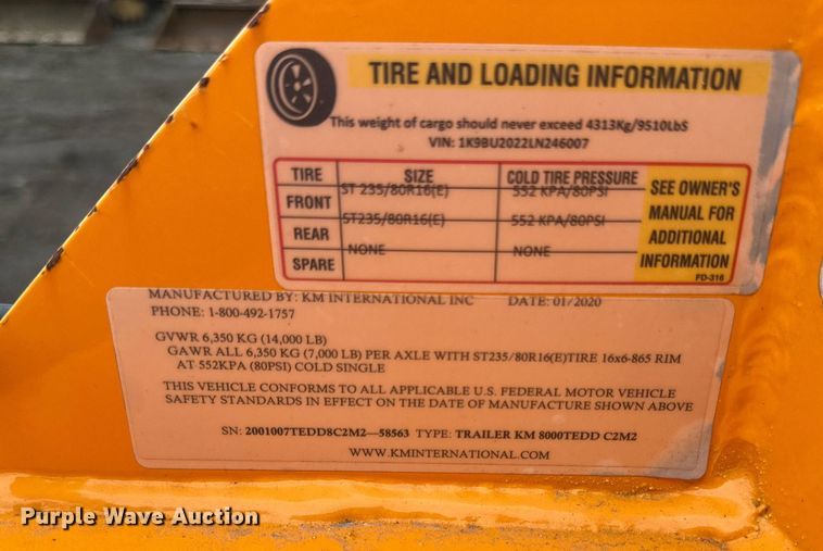 image for item OF9183 2020 KM International KM8000TEDD  asphalt hotbox