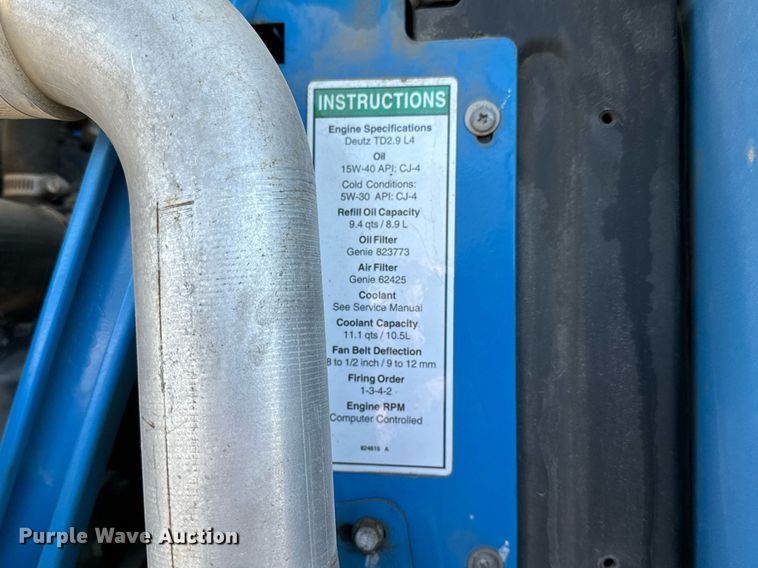 image for item OF9637 2018 Genie S-85 XC  boom lift