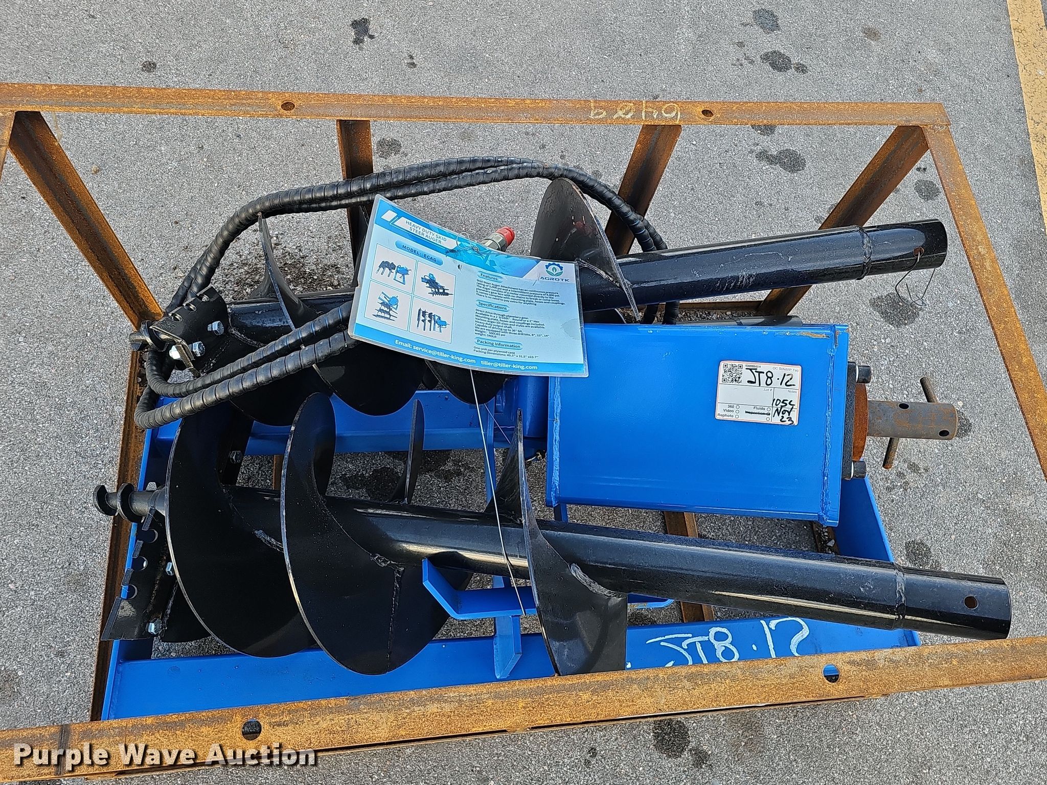 (3) 2023 AGT SSECAGY skid steer augers in Waterloo, NE Item IO9779