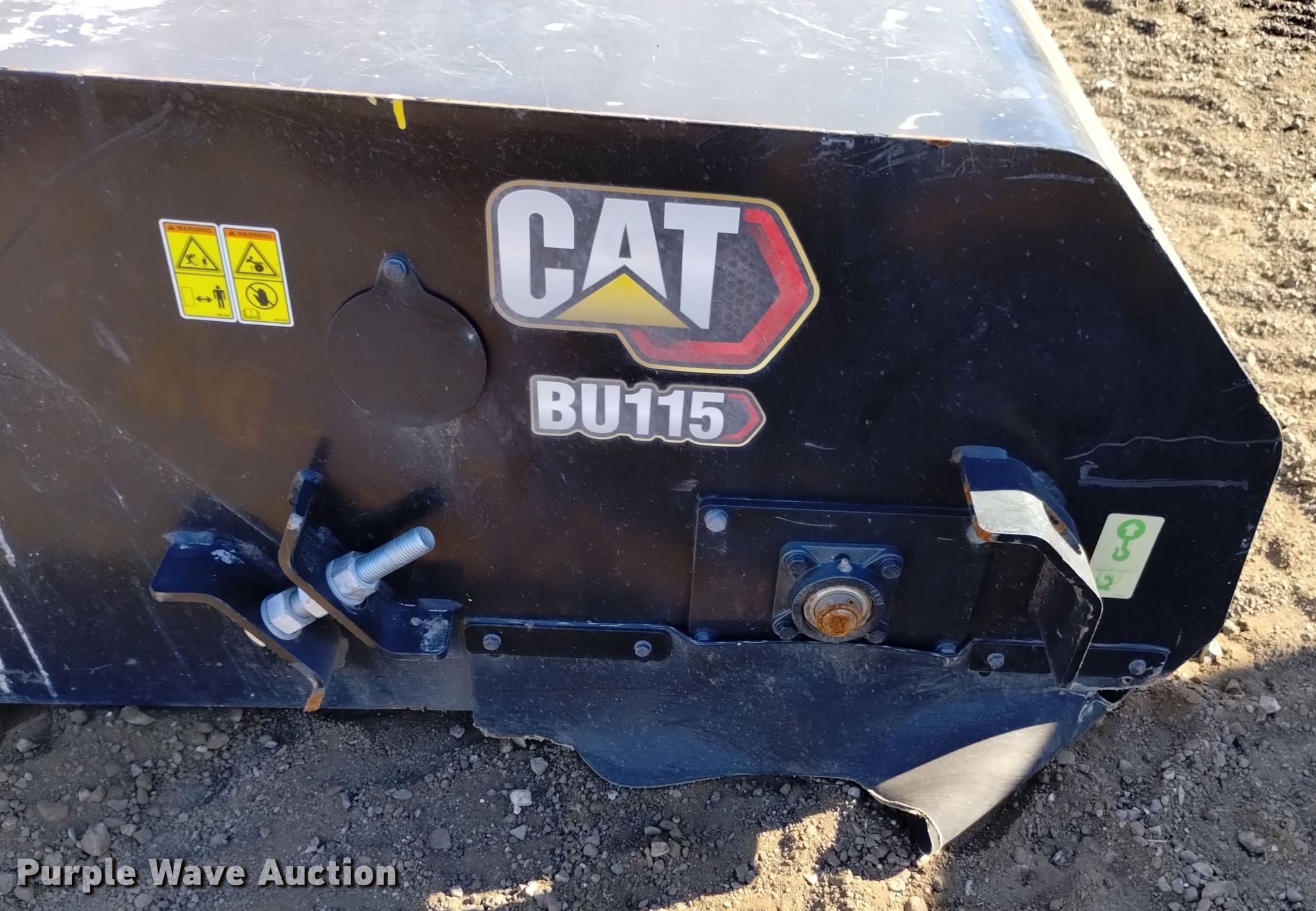 2021 Caterpillar BU115 skid steer sweeper in Phoenix, AZ Item LN9902 for sale Purple Wave