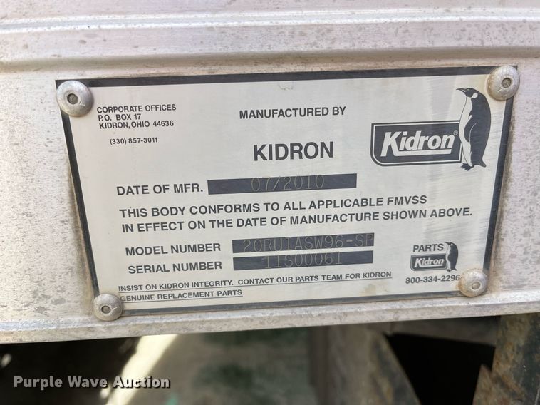 image for item DH8592 2011 International DuraStar 4300  refrigerated truck