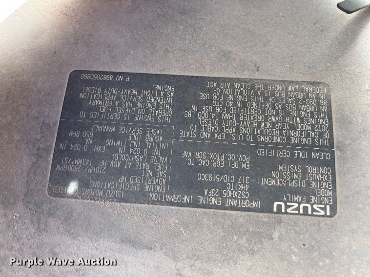 image for item DH8593 2013 Isuzu NRR  box truck