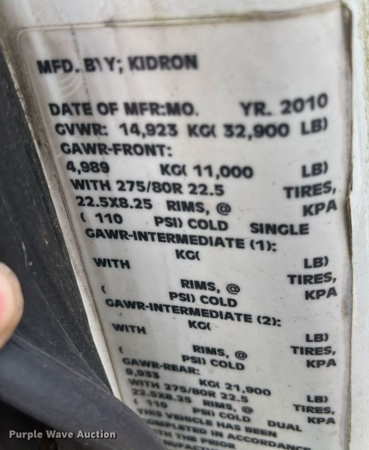 image for item DH8601 2011 International DuraStar 4300  refrigerated truck