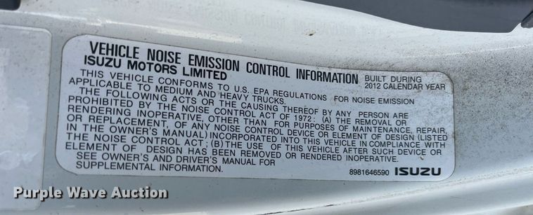 image for item DH8604 2013 Isuzu NRR  refrigerated truck