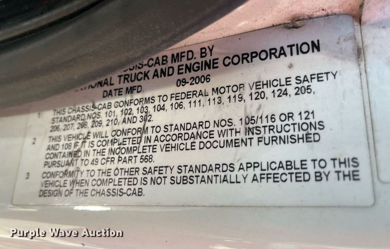 image for item DH8607 2007 International 4300  refrigerated truck