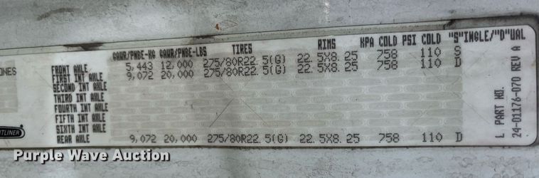 image for item DH8612 2010 Freightliner Cascadia 125  semi truck