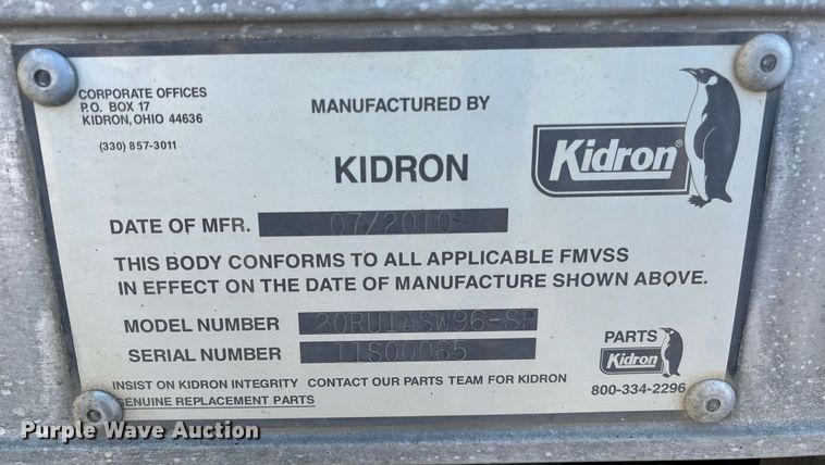 image for item DH8614 2011 International DuraStar 4300  refrigerated truck