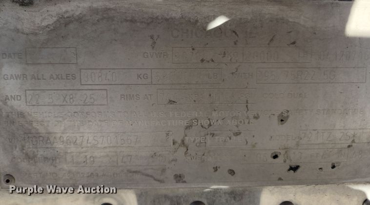 image for item DI6252 2004 Great Dane  refrigerated van trailer