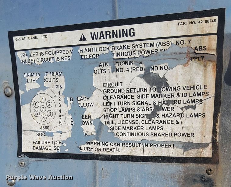 image for item DI6264 2007 Great Dane  refrigerated van trailer