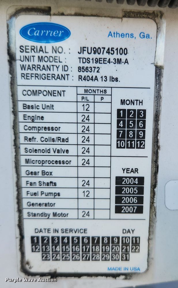 image for item DI6269 2004 Freightliner Business Class M2  refrigerated truck