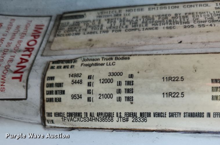 image for item DI6269 2004 Freightliner Business Class M2  refrigerated truck