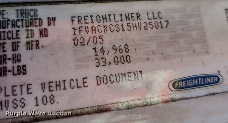 image for item DI6270 2005 Freightliner M2 106  box truck