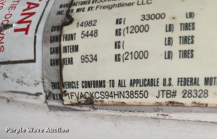 image for item DI6275 2004 Freightliner Business Class M2  refrigerated truck