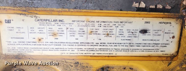 image for item DI6277 2004 Freightliner Buisness Class M2  refrigerated truck