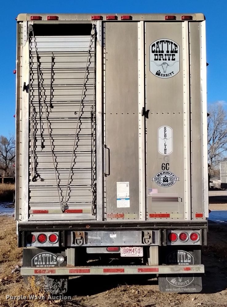 image for item DK8923 2012 Merritt Gold Line  livestock trailer