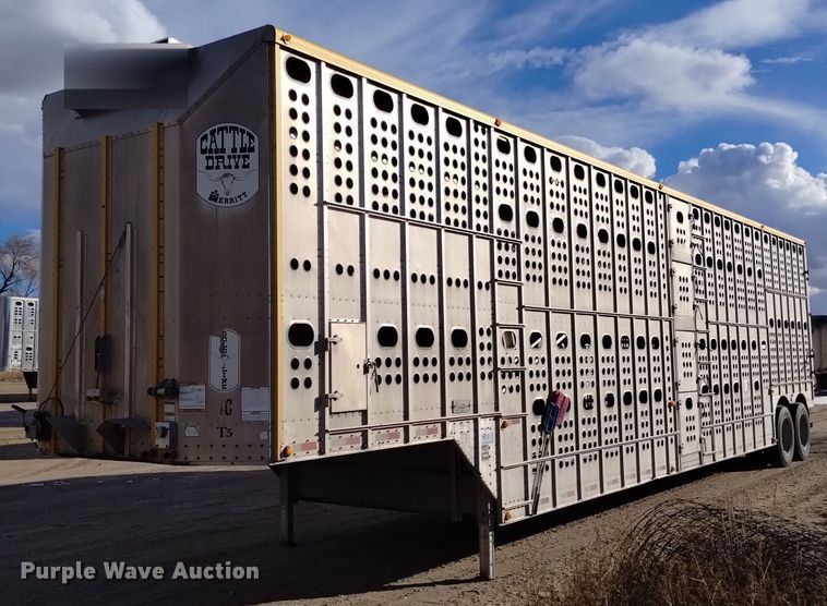 image for item DK8924 2012 Merritt Gold Line  livestock trailer