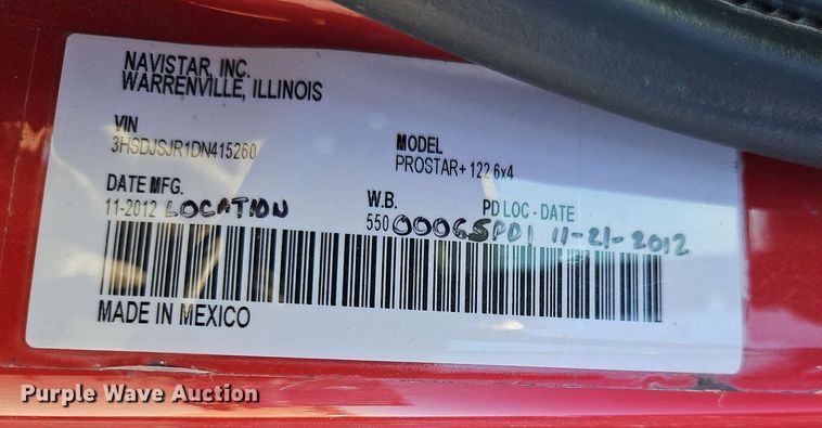 image for item DN7071 2013 International ProStar Plus  semi truck