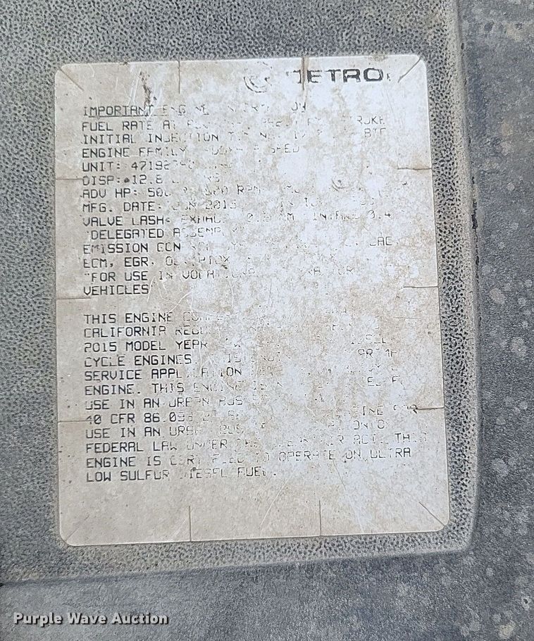 image for item DO4778 2016 Western Star 5700XE  semi truck