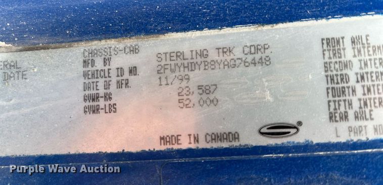 image for item DP2150 2000 Sterling  semi truck