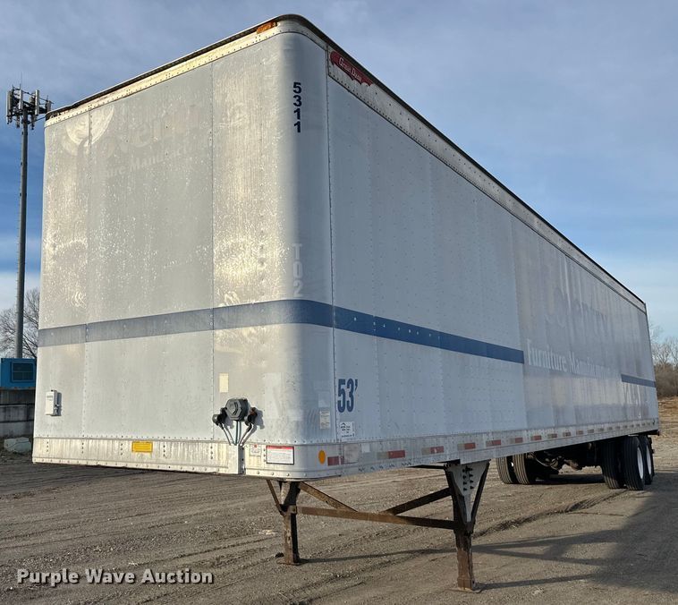 image for item DS1498 1997 Great Dane 7411TJWA  dry van trailer