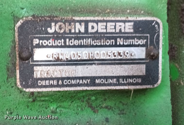 image for item KG9549 1985 John Deere 4050  tractor