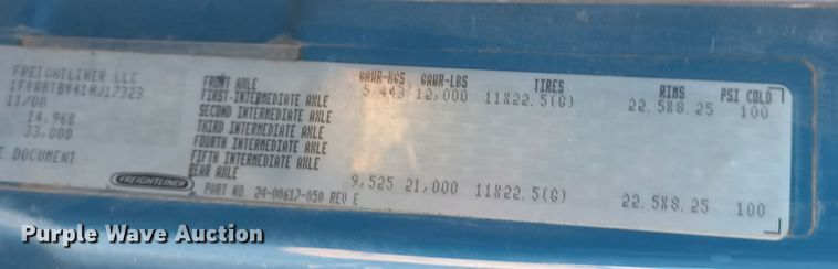 image for item KG9579 2001 Freightliner FL70  fuel truck