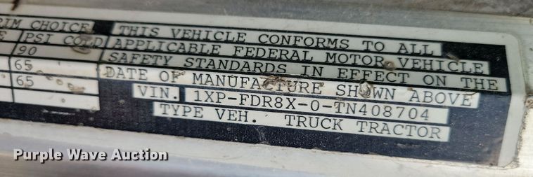 image for item LC9456 1996 Peterbilt 378  semi truck