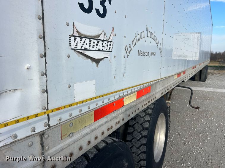 image for item LD9889 2007 Wabash DVLHHSA  dry van trailer