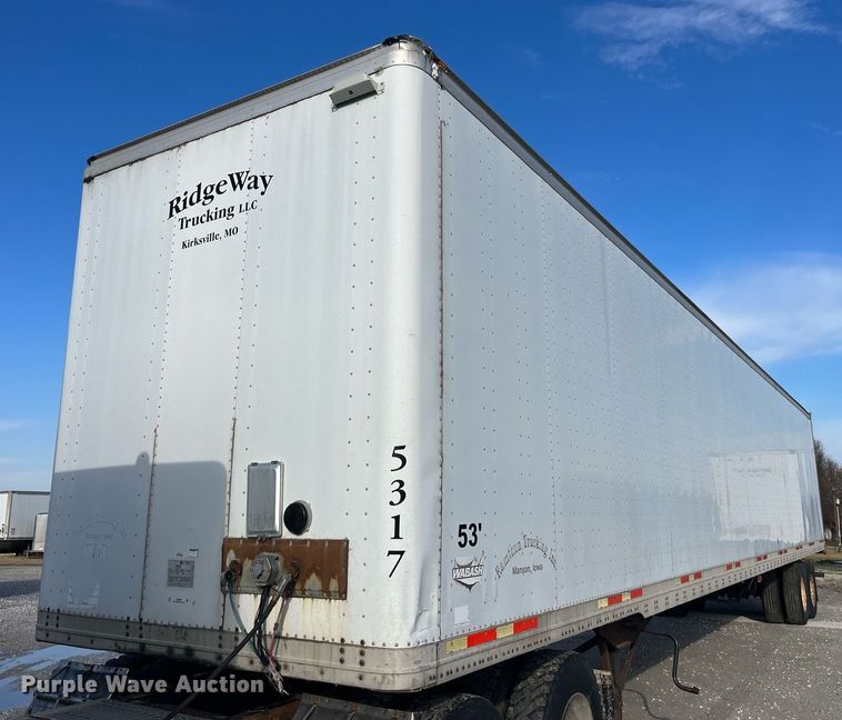 image for item LD9889 2007 Wabash DVLHHSA  dry van trailer