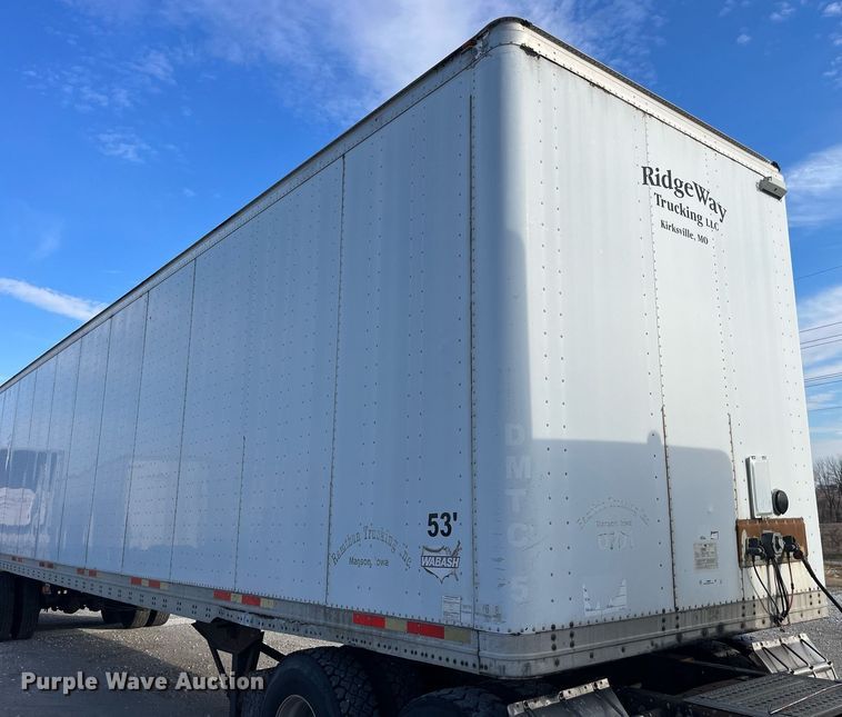 image for item LD9889 2007 Wabash DVLHHSA  dry van trailer