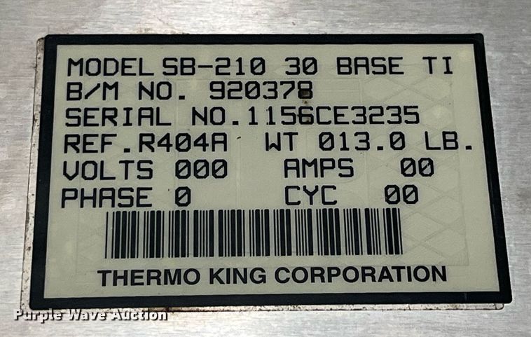 image for item LD9892 2006 Utility Trailer VS2RA  refrigerated van trailer