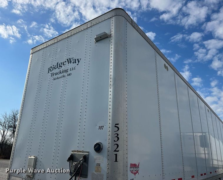 image for item LD9894 2009 Wabash  dry van trailer