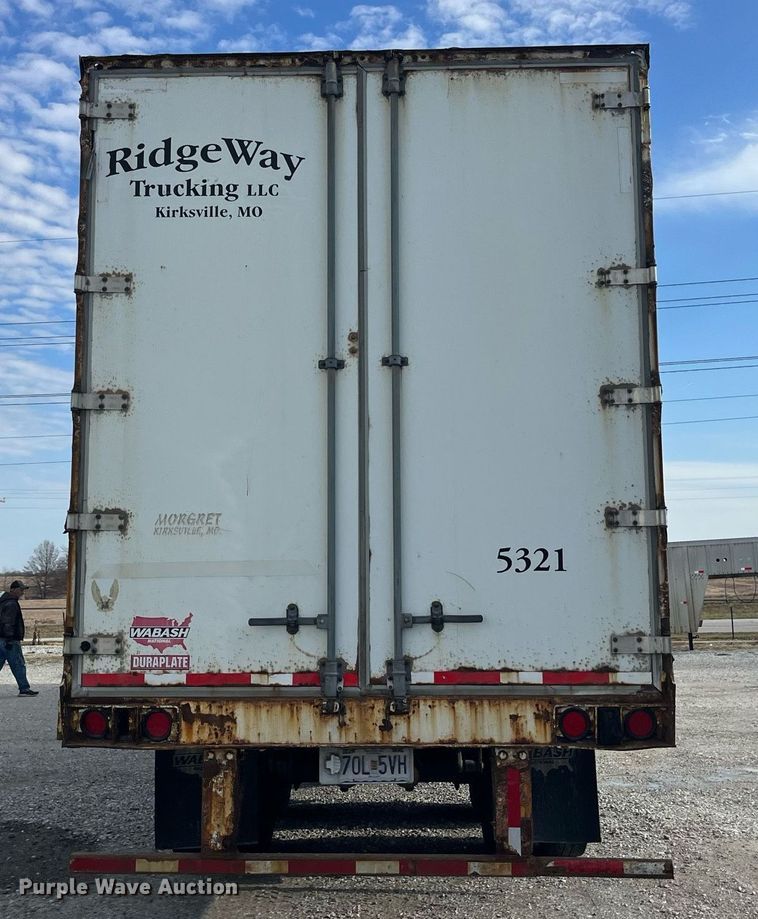 image for item LD9894 2009 Wabash  dry van trailer