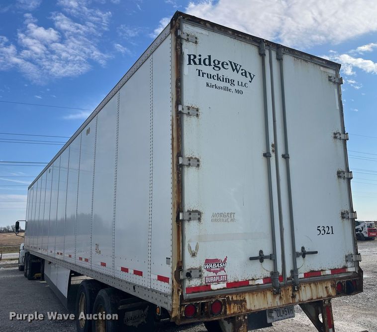 image for item LD9894 2009 Wabash  dry van trailer