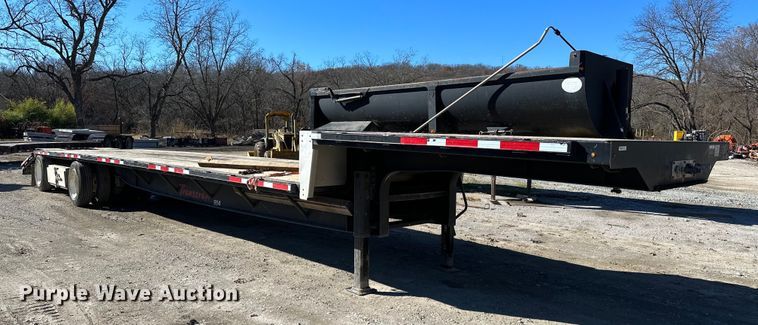 image for item LK9646 2021 Transcraft  554S  drop deck equipment trailer