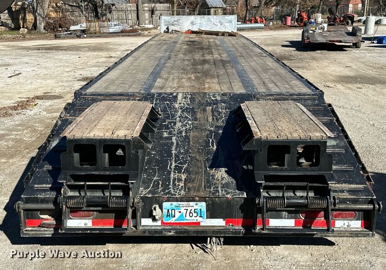 image for item LK9646 2021 Transcraft  554S  drop deck equipment trailer