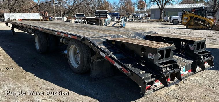 image for item LK9646 2021 Transcraft  554S  drop deck equipment trailer