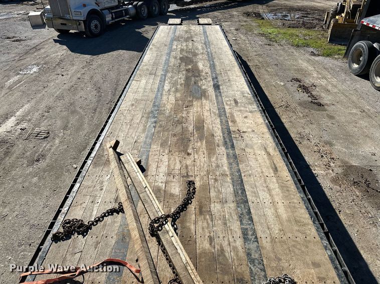 image for item LK9646 2021 Transcraft  554S  drop deck equipment trailer