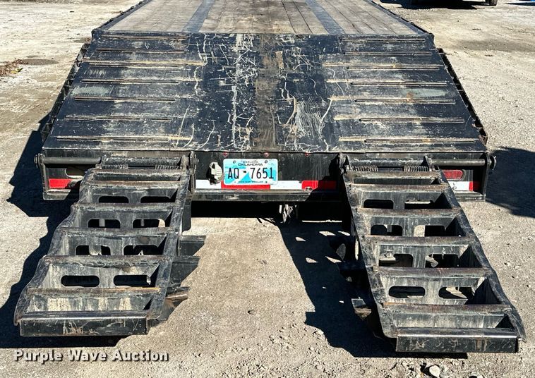 image for item LK9646 2021 Transcraft  554S  drop deck equipment trailer