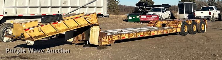 image for item LO9379 1976 Hyster  lowboy equipment trailer