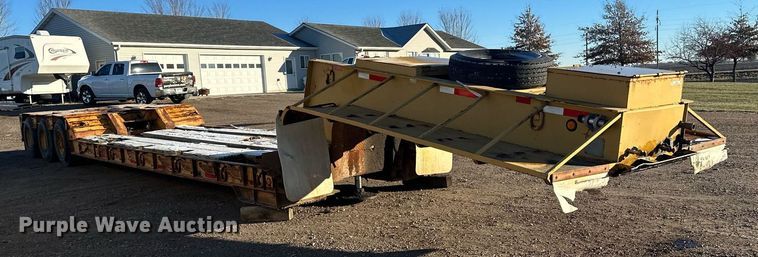image for item LO9379 1976 Hyster  lowboy equipment trailer